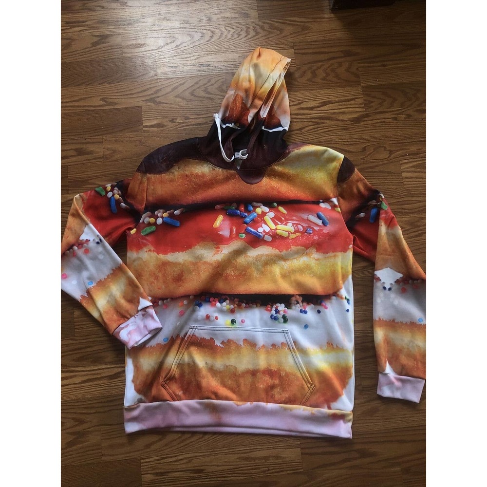 Donut Stack Hoodie Unisex XXL Beloved Clothing